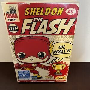 Funko Pop! Tees The Big Bang Theory Sheldon The Flash Unisex T-Shirt Large NEW